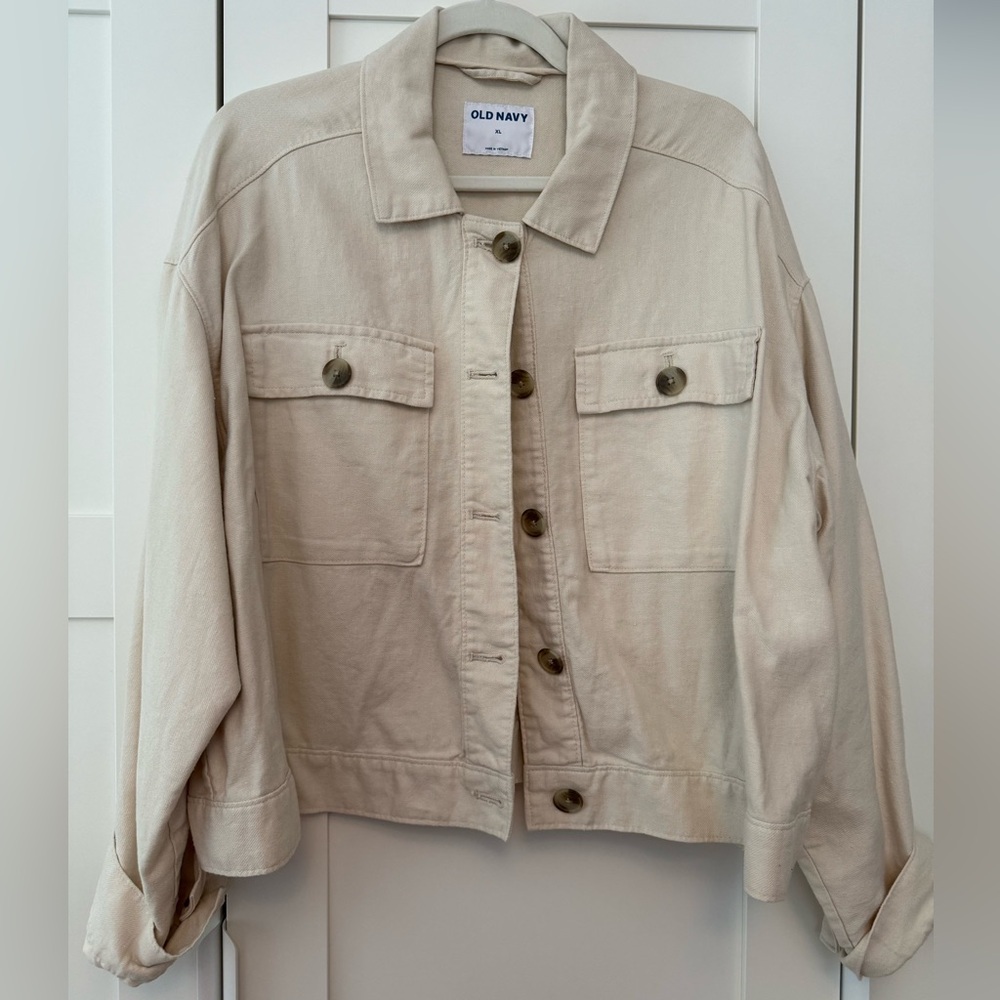Old Navy Boxy Cropped Jacket, XL